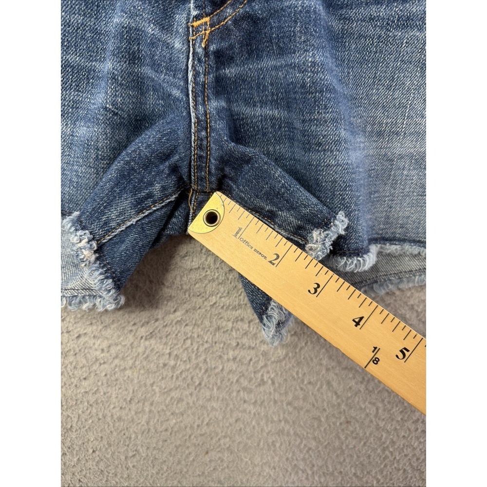Citizens of Humanity Alyx Classic High Rise Denim Short Size 28 Blue 3" Inseam - Picture 11 of 15